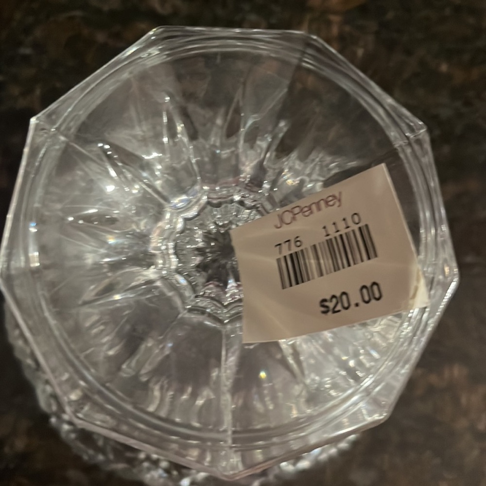 🚪NWT Glass candy bowl /decorative bowl with lid - Picture 3 of 3